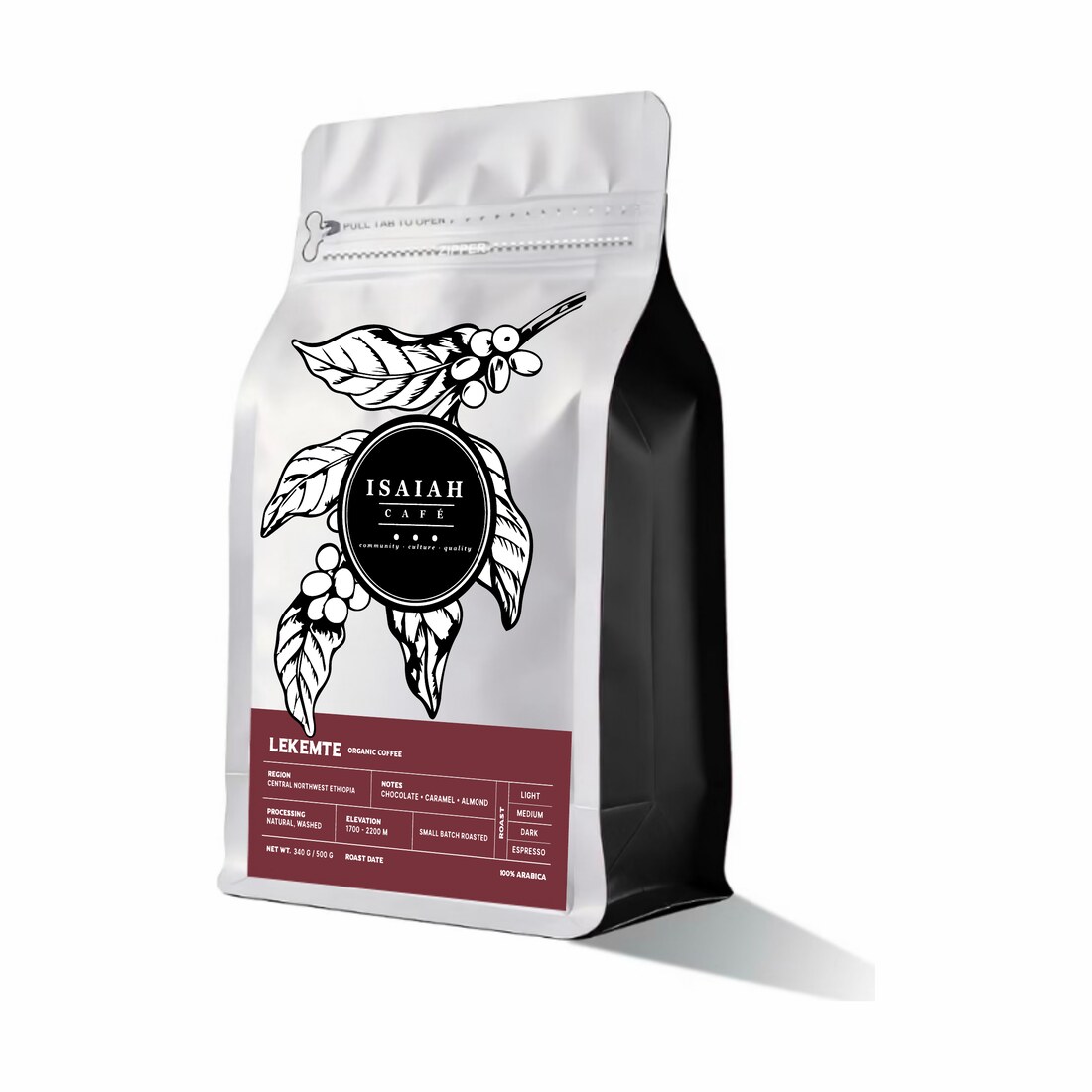 Isaiah Café Lekemte coffee bag
